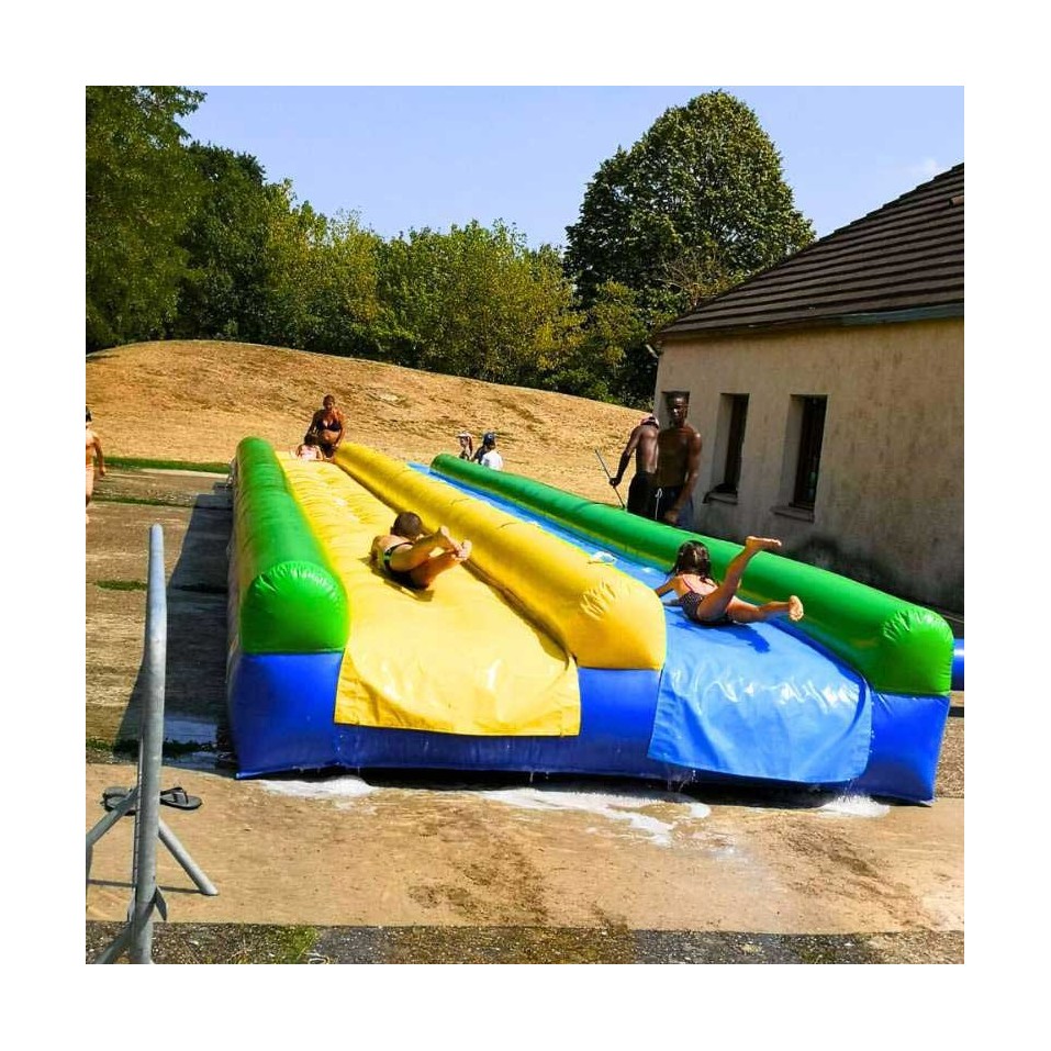 Doppel Wasserrutsche 15m Ohne Pool - 20185 - 8-cover