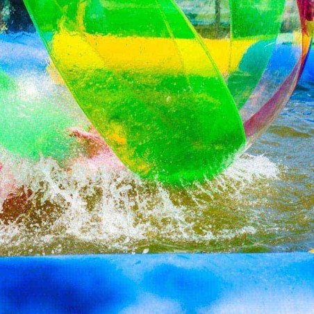 Wasser Laufball PVC 2m Bicolour Gelb - 20722 - 6-cover