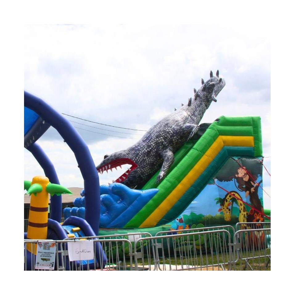 Aufblasbarer Wasserpark Kroko vs Dino Gebraucht - 22055 - 8-cover