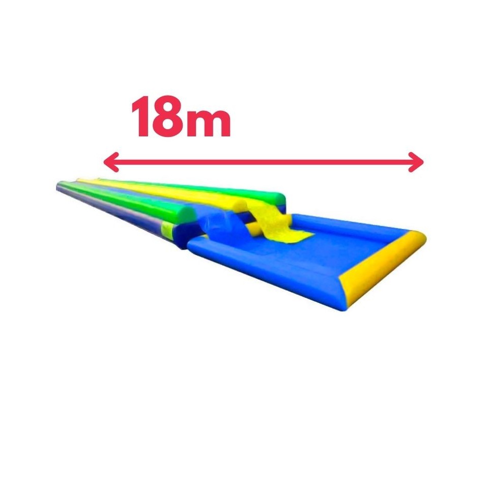 Doppel Wasserrutsche 18m Mit Pool-cover Doppel Wasserrutsche 18m Mit Pool - 288-cover