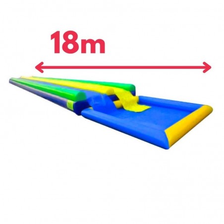 Doppel Wasserrutsche 18m Mit Pool - 288-cover