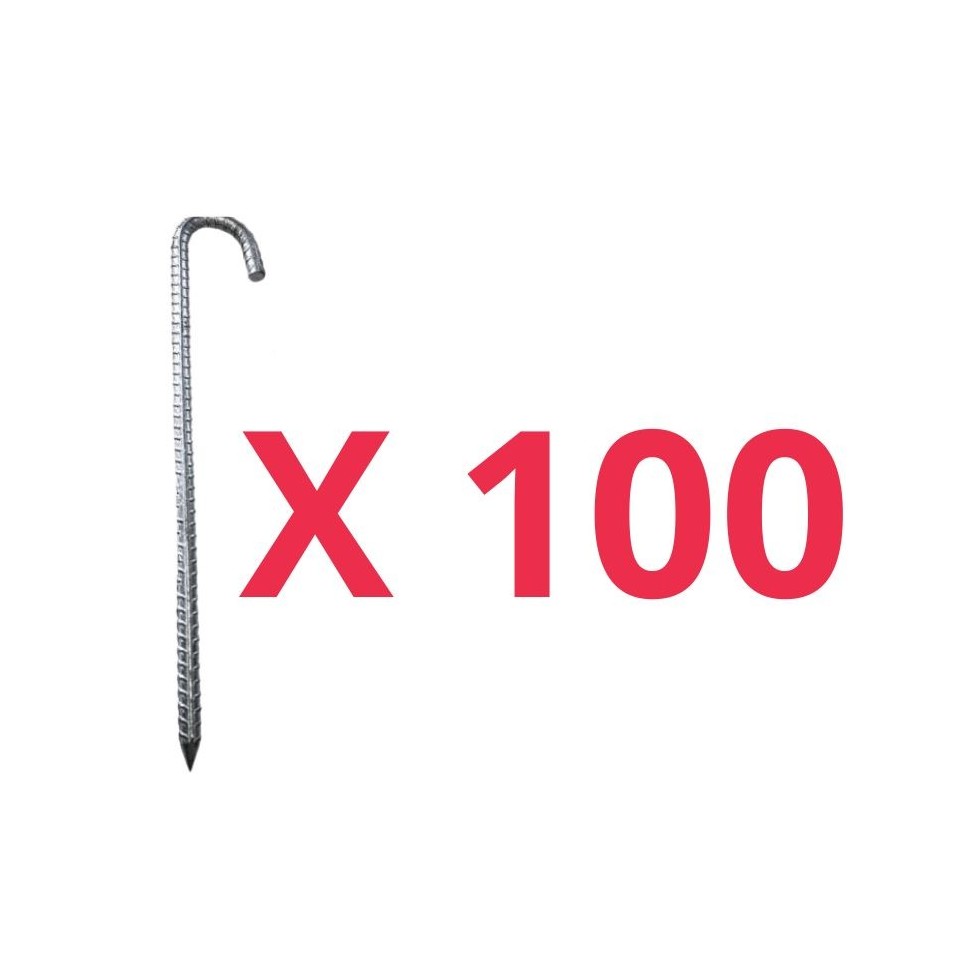 Satz von 100 Stahl-Bodenankern-cover Satz von 100 Stahl-Bodenankern - 661-cover