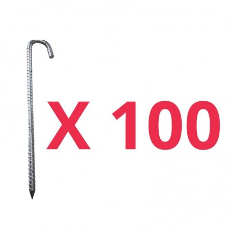 Satz von 100 Stahl-Bodenankern - 661-cover