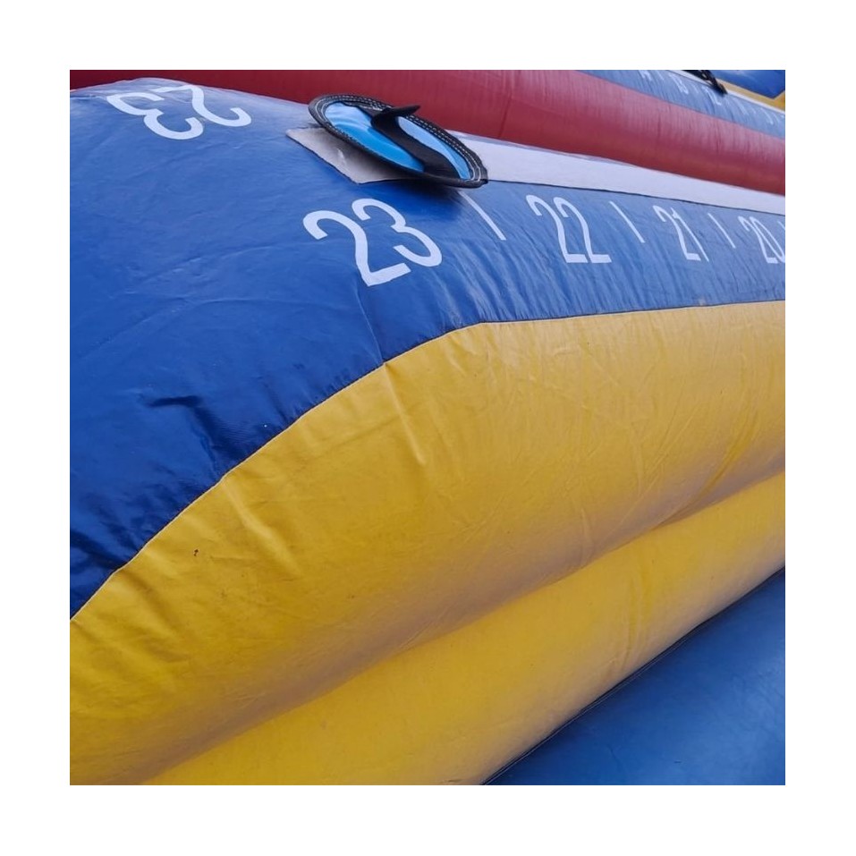 Gebrauchter Bungee Run (3 Bahnen) – weißer Klettverschluss - 28030 - 5-cover