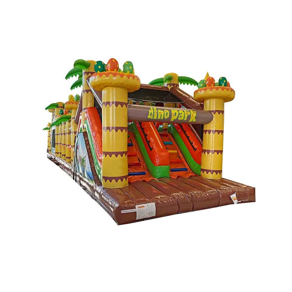 Dino Park Hüpfburg-Hindernisparcours gebraucht (24 m) - 28250 - 1-cover