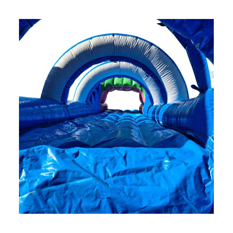 Gebrauchte aufblasbare Krokodil-Wasserrutsche (15 m) - 28508 - 7-cover