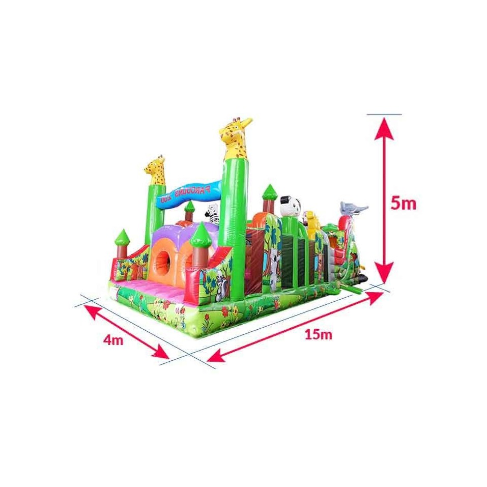 Inflatable Obstacle Course Zoo - 13753 - 9-cover