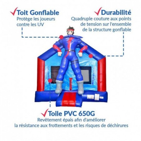 Second Hand Super Hero Bouncy Castle - 14316 - 6-cover