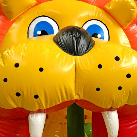 Second Hand King Lion Inflatable Obstacle Course