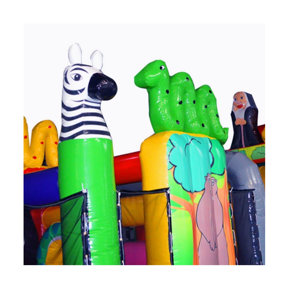 Second Hand Zoo Inflatable Obstacle Course - 14678 - 4-cover Second Hand Zoo Inflatable Obstacle Course - 14678 - 4-cover