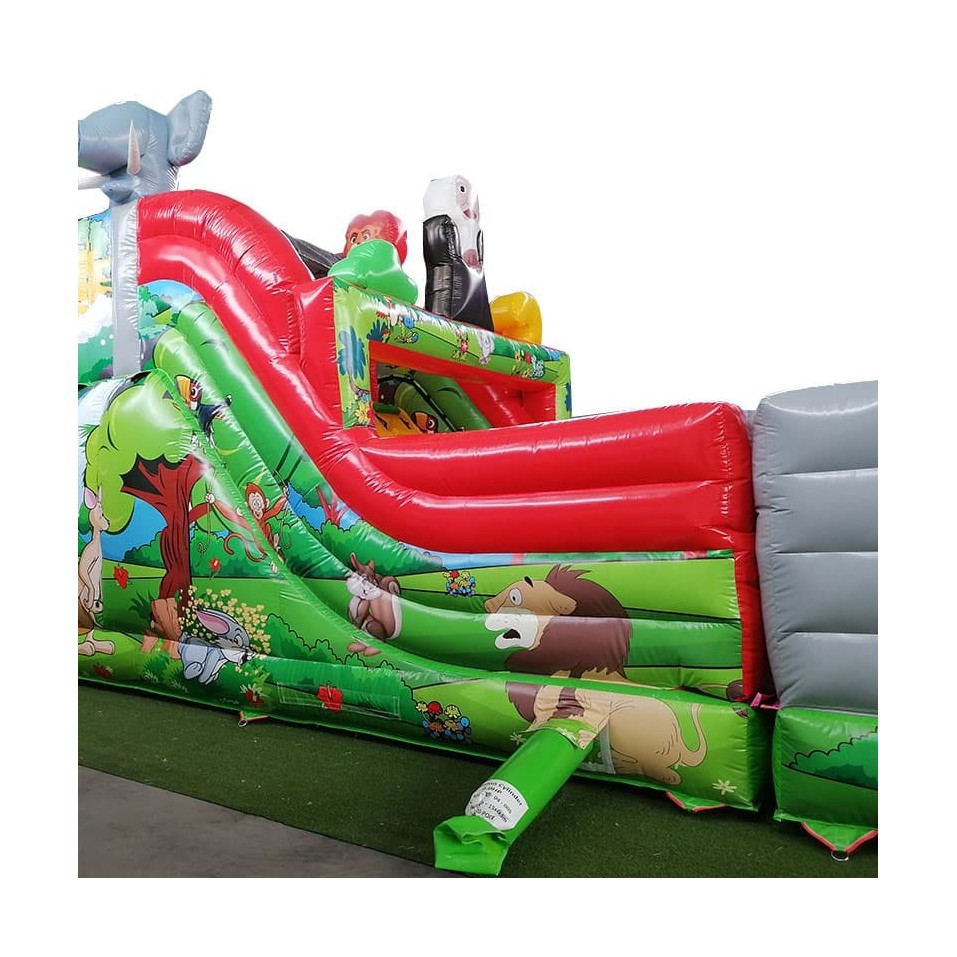 Second Hand Zoo Inflatable Obstacle Course - 14682 - 8-cover Second Hand Zoo Inflatable Obstacle Course - 14682 - 8-cover