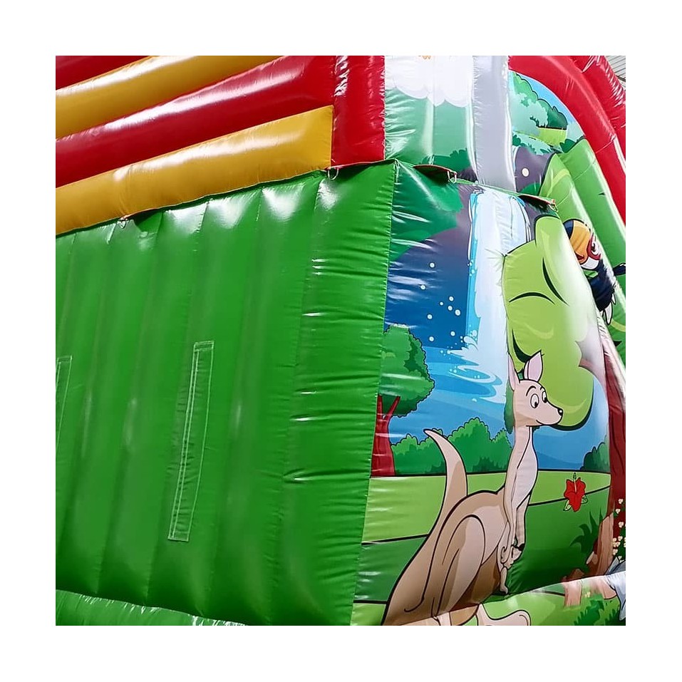 Second Hand Zoo Inflatable Obstacle Course - 14683 - 9-cover Second Hand Zoo Inflatable Obstacle Course - 14683 - 9-cover