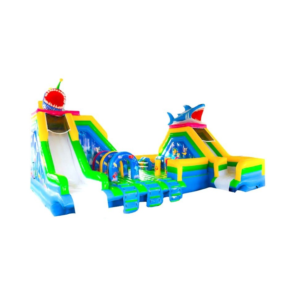 Shark & Piranha Inflatable Water Park - 278-cover
