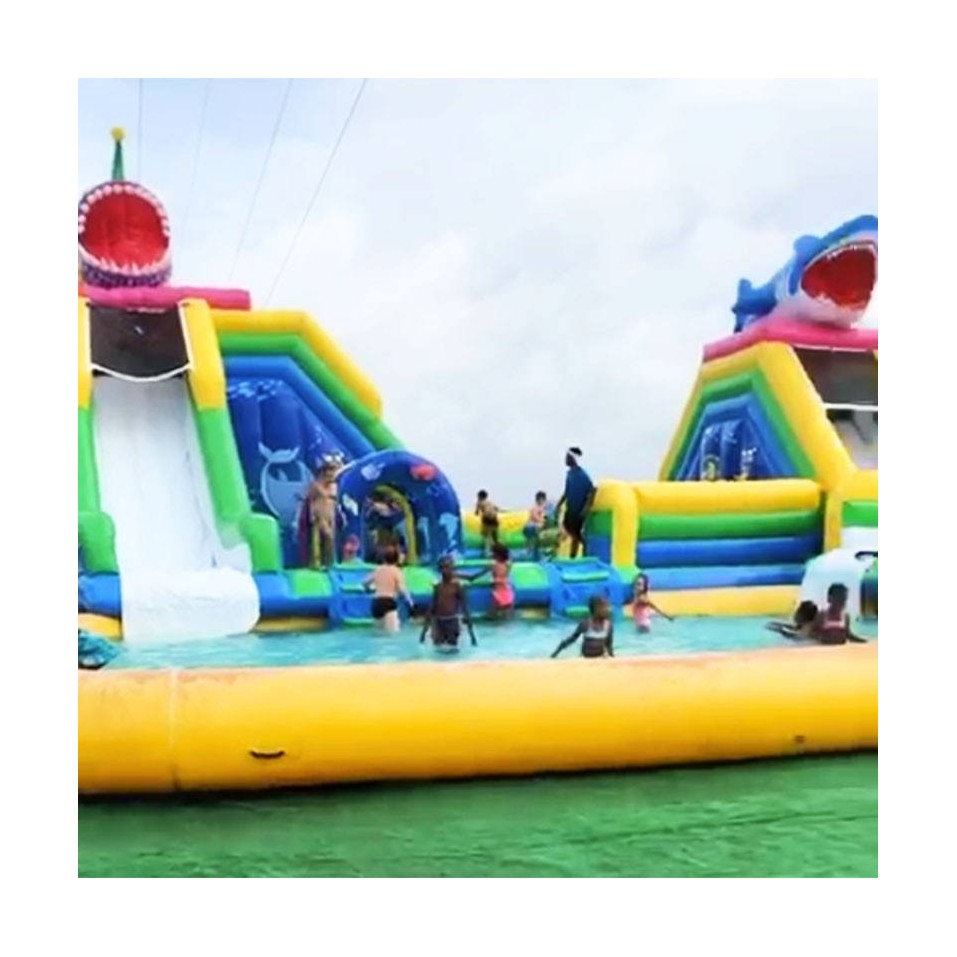 Shark & Piranha Inflatable Water Park - 14846 - 2-cover