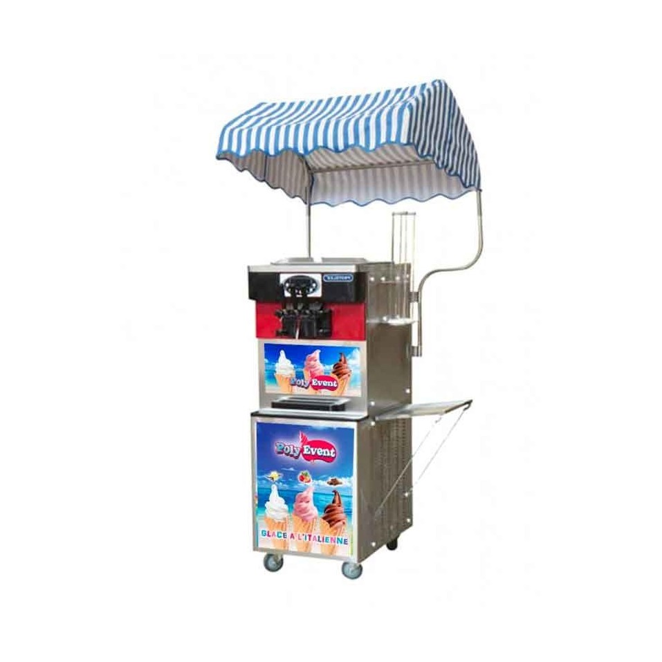Second Hand Commercial Ice Cream Machine 3300W Pro Silver - 451-cover