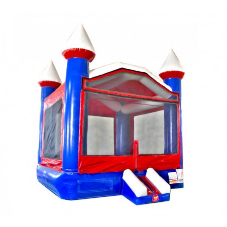 Blue White Red Bouncy Castle