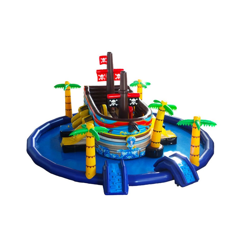 Pirate Ship Inflatable Water Park - 281-cover