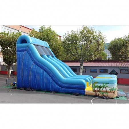 Beach Double Splash Inflatable Water Slide - 308-cover