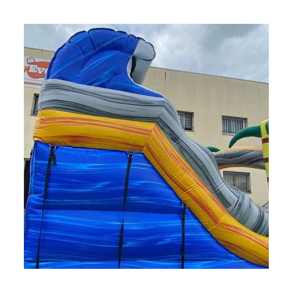Tropical Wave Inflatable Water Slide - 21446 - 9-cover