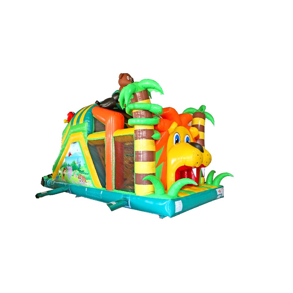 King Lion Inflatable Obstacle Course