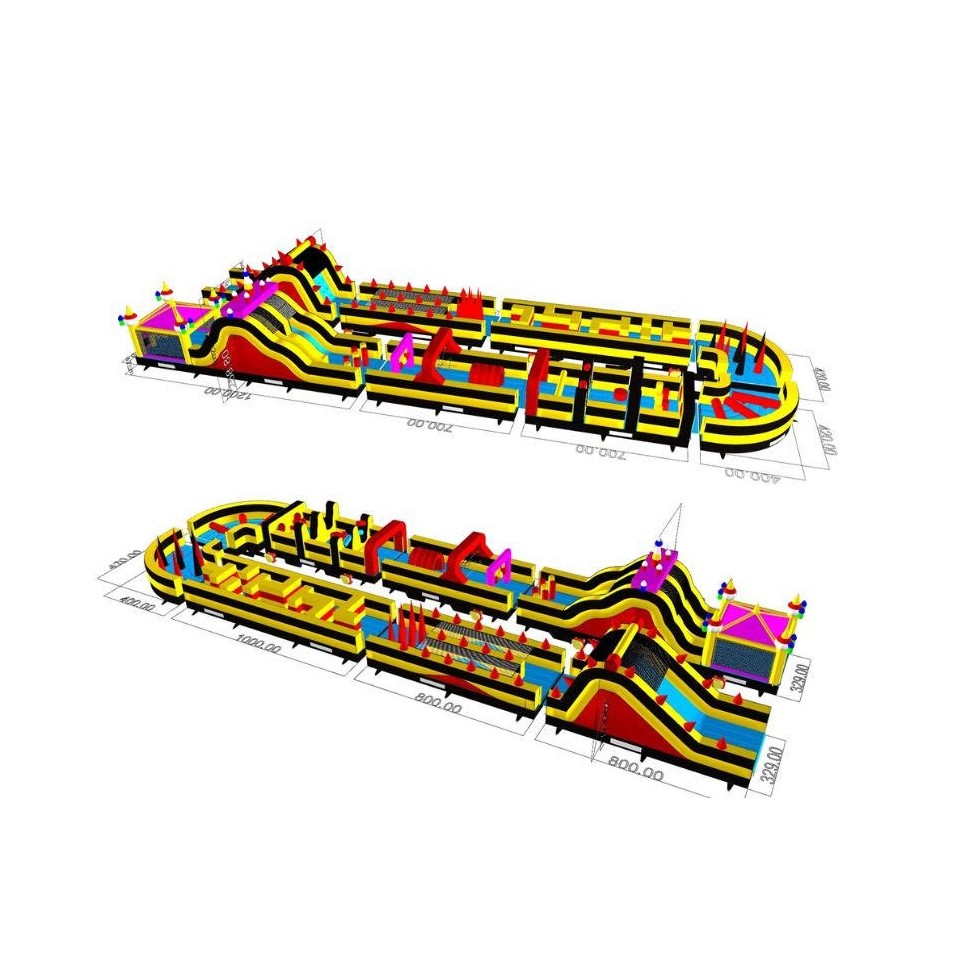 Inflatable Obstacle Course U Shaped - 22512 - 9-cover