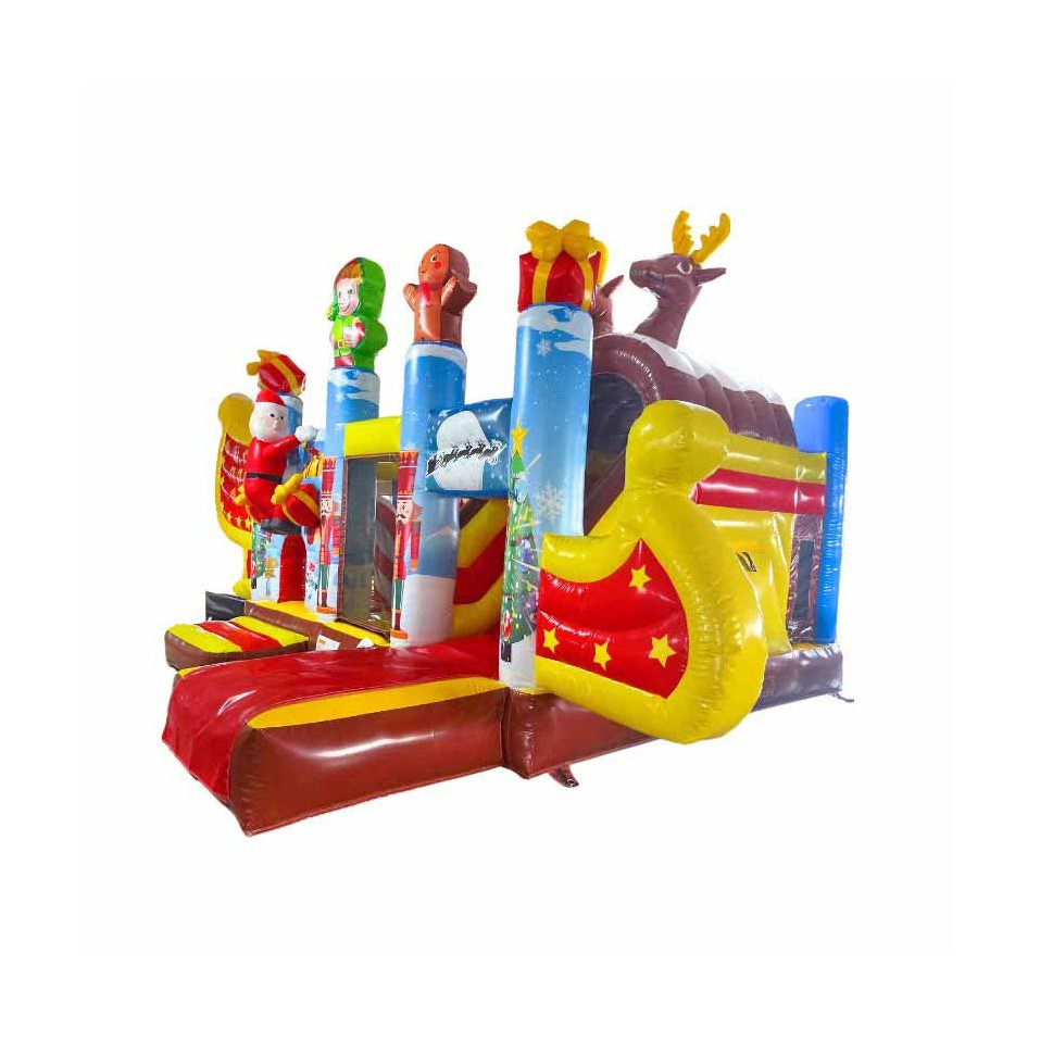 Christmas Reindeer Inflatable Obstacle Course 6M - 23076 - 2-cover