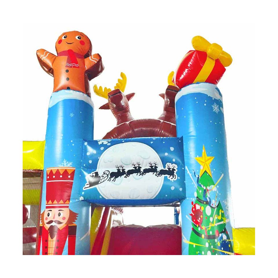 Christmas Reindeer Inflatable Obstacle Course 6M - 23081 - 4-cover