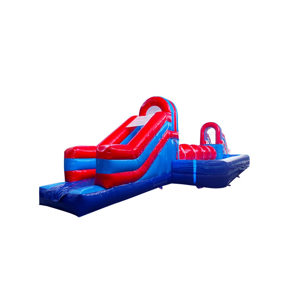 Red Inflatable Wipeout Obstacle Course - 23563 - 2-cover