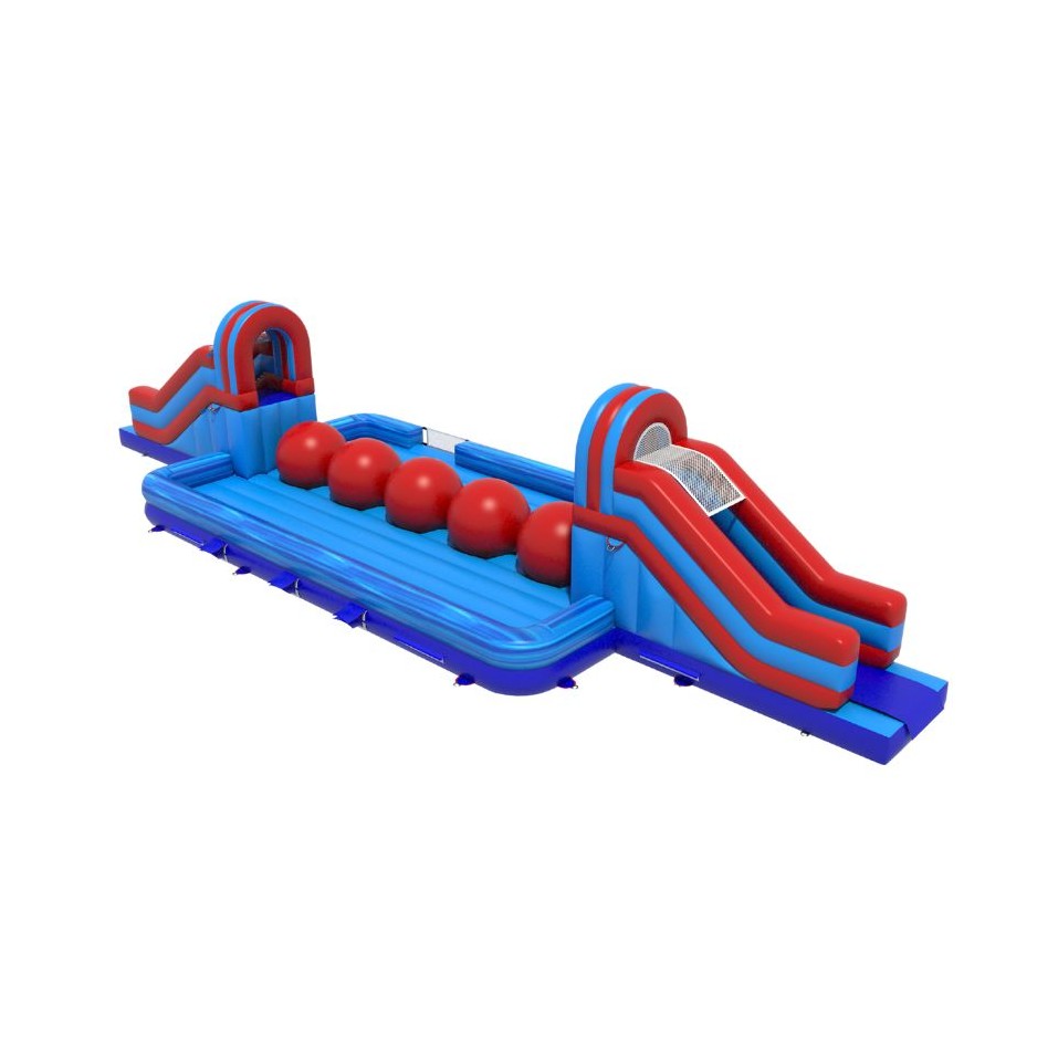 Red Inflatable Wipeout Obstacle Course - 23567 - 5-cover