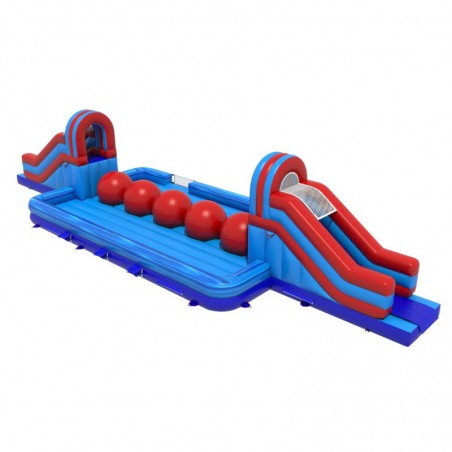 Red Inflatable Wipeout Obstacle Course - 23567 - 5-cover