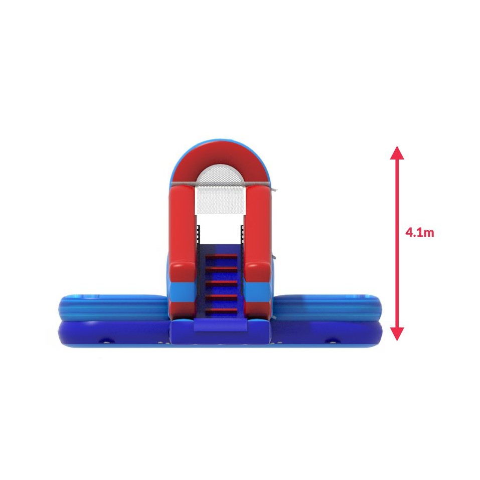 Red Inflatable Wipeout Obstacle Course - 23571 - 9-cover