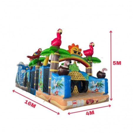 Tropical Inflatable Obstacle Course 16 m - 27138 - 1-cover