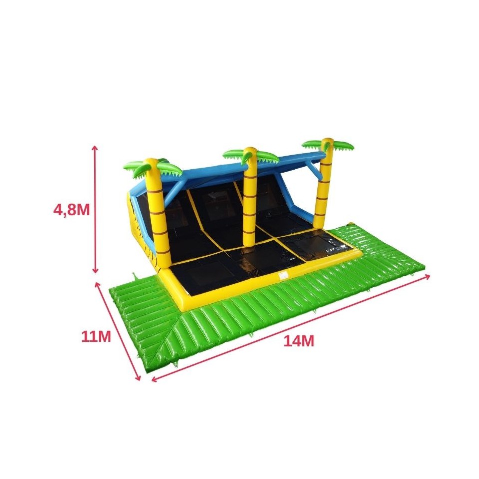 Second-Hand Giant Inflatable Trampoline 9 Tracks - 27204 - 2-cover
