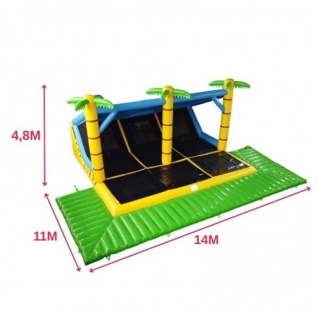 Second-Hand Giant Inflatable Trampoline 9 Tracks - 27204 - 2-cover