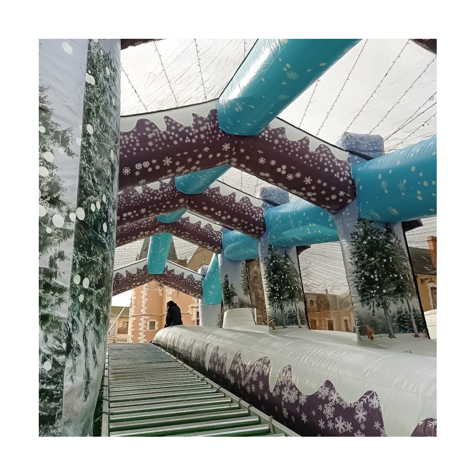 Inflatable Snow Sledding Single Lane - 27238 - 7-cover