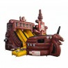 Brown Pirate Ship Inflatable Slide - 27285 - 0-thumbs Brown Pirate Ship Inflatable Slide - 27285 - 0-thumbs