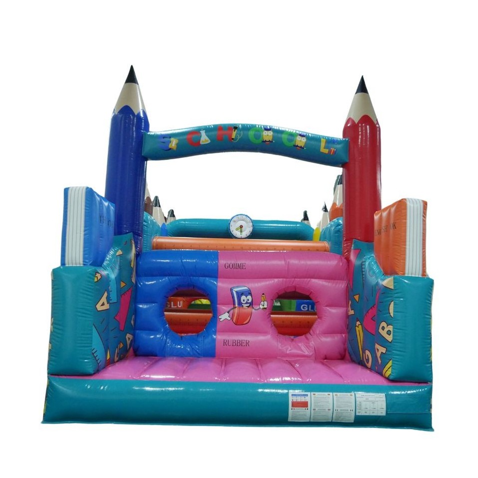 Inflatable Obstacle Course 16M School Themed - 27314 - 1-cover
