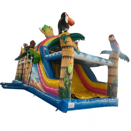 Tropical Inflatable Obstacle Course 12M - 27419 - 4-cover