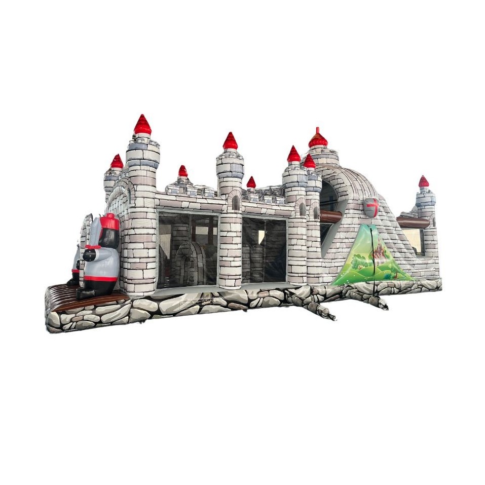 Medieval Inflatable Obstacle Course 12M - 27511 - 3-cover