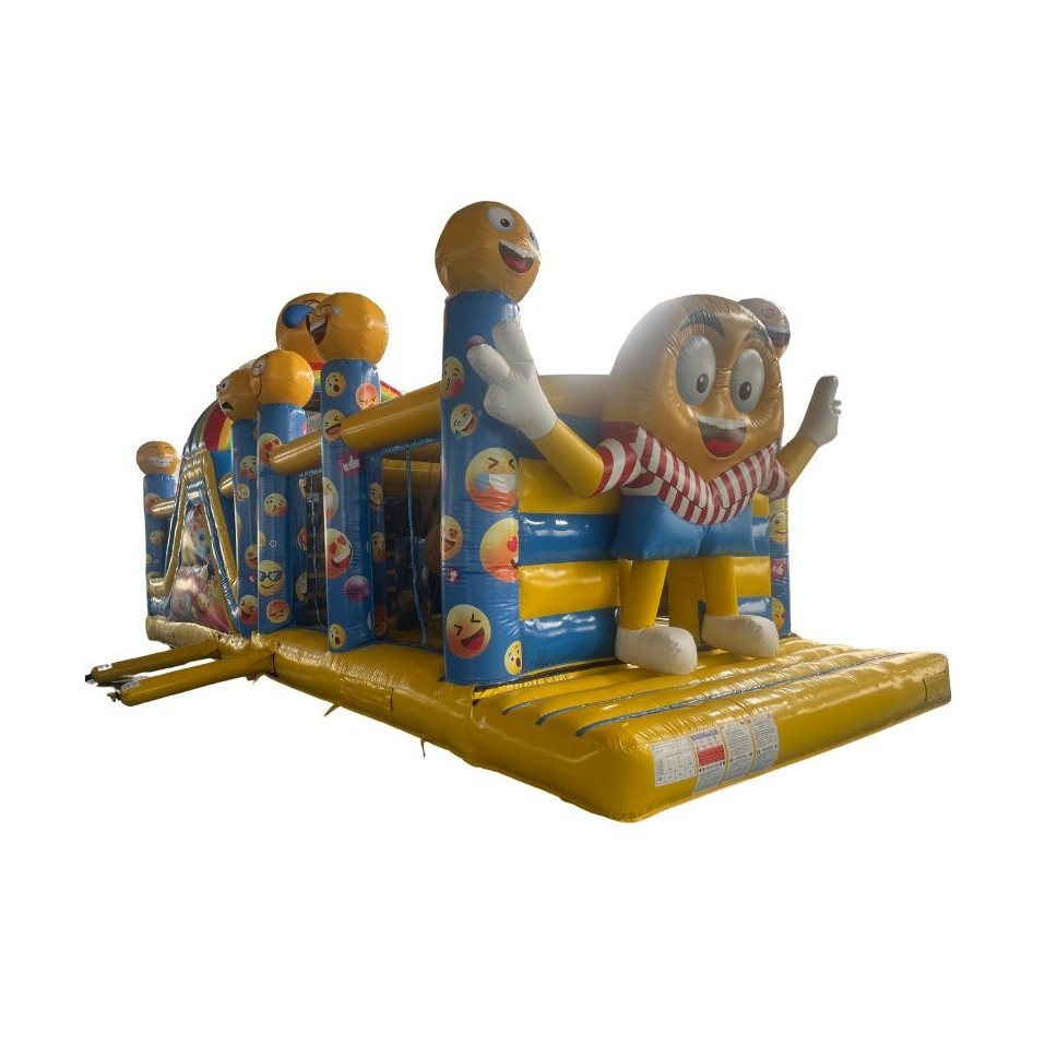 Inflatable Obstacle Course Emoticone 12M - 27523 - 1-cover
