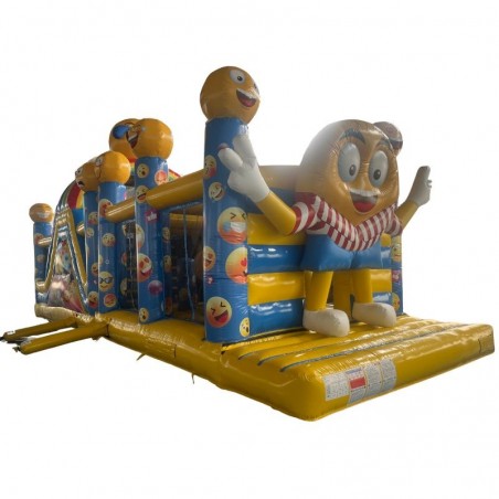 Inflatable Obstacle Course Emoticone 12M - 27523 - 1-cover