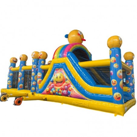 Inflatable Obstacle Course Emoticone 12M - 27525 - 5-cover