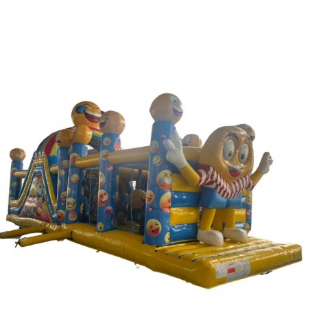 Inflatable Obstacle Course Emoticone 12M - 27526 - 4-cover