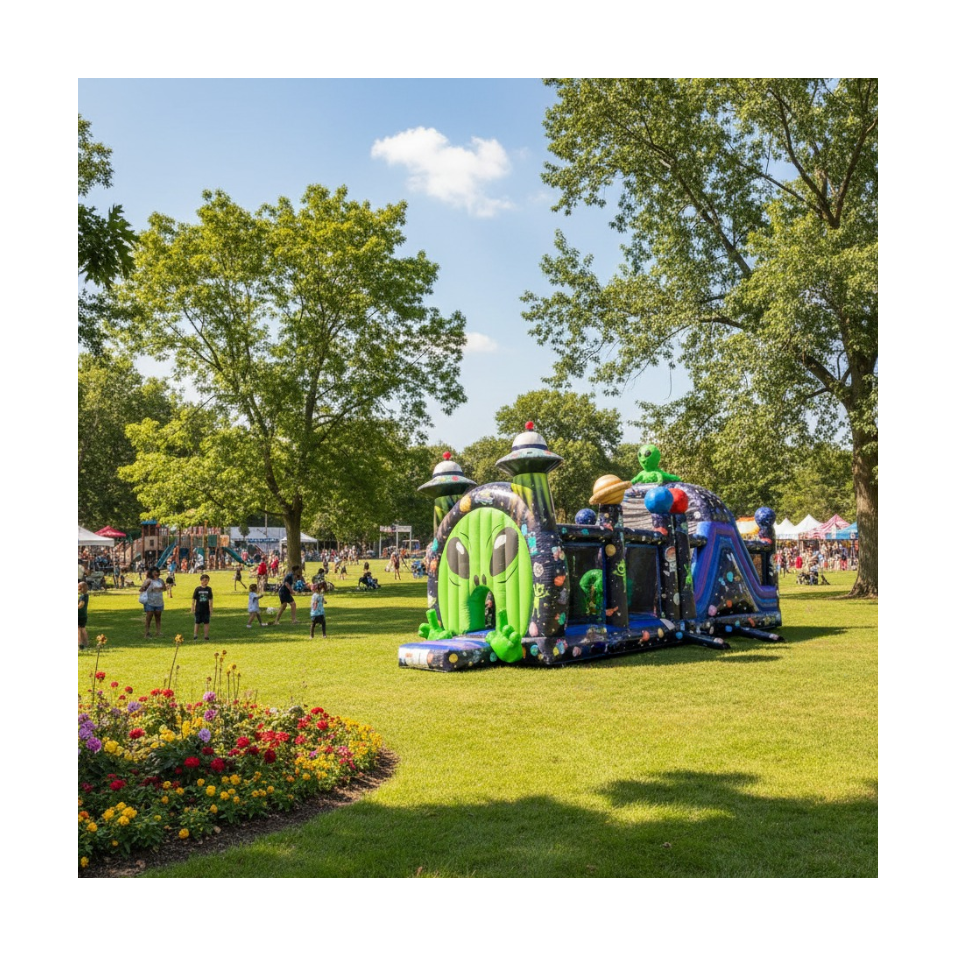 Inflatable Obstacle Course Galaxy 12M - 27669 - 4-cover