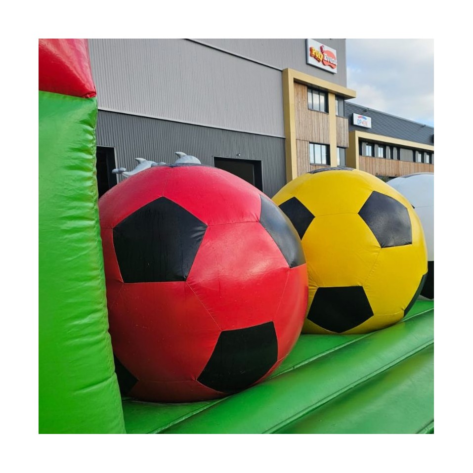 Second-hand Red Wipeout Football Inflatable Obstacle Course - 28400 - 5-cover