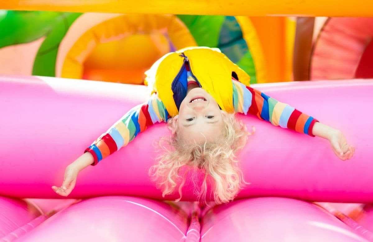Jumping, bouncing and having fun: kids love bouncy castles