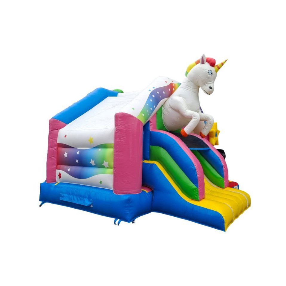 Castillo Hinchable Unicornio con Tobogán de Ocasión - 28118 - 3-cover
