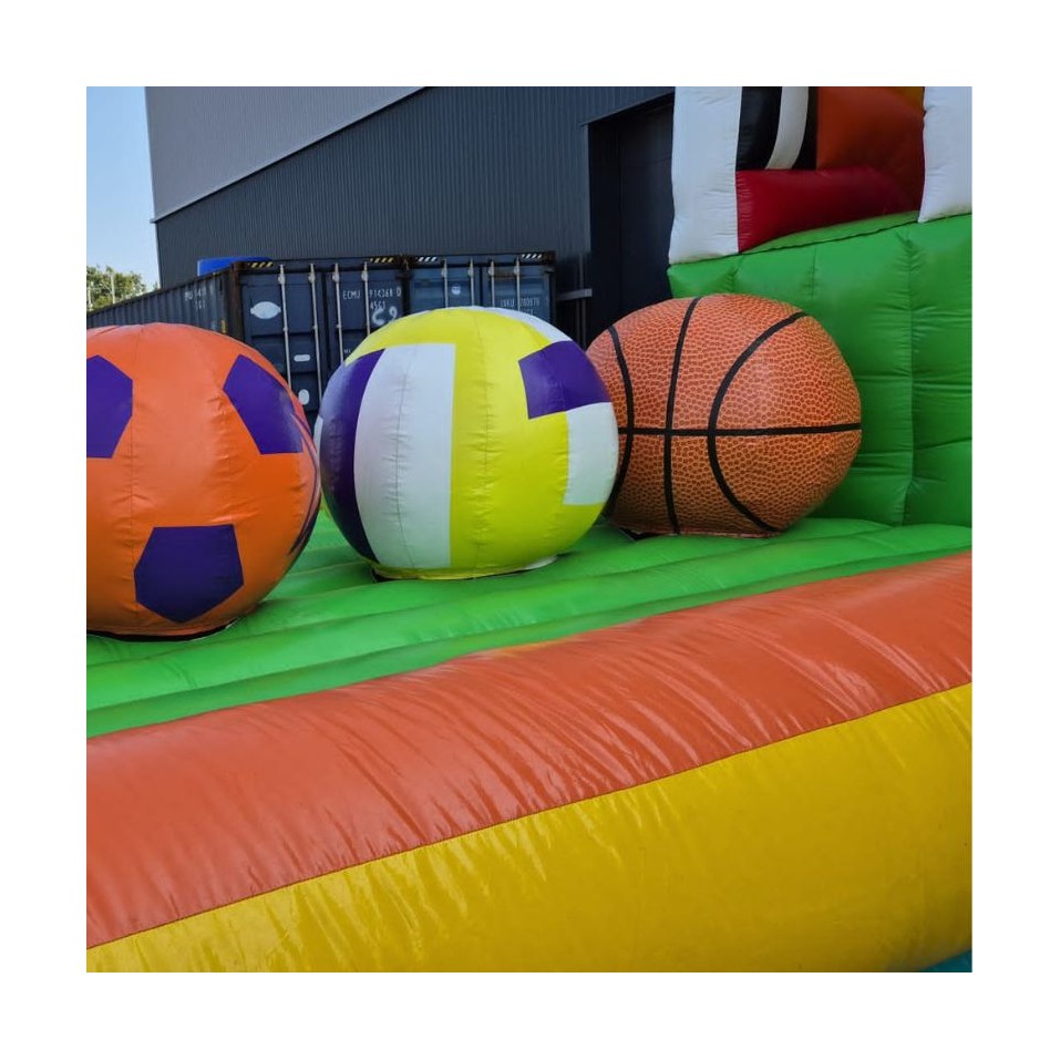 Circuito Hinchable de Obstáculos Wipeout Football Rojo de Ocasión - 28392 - 8-cover