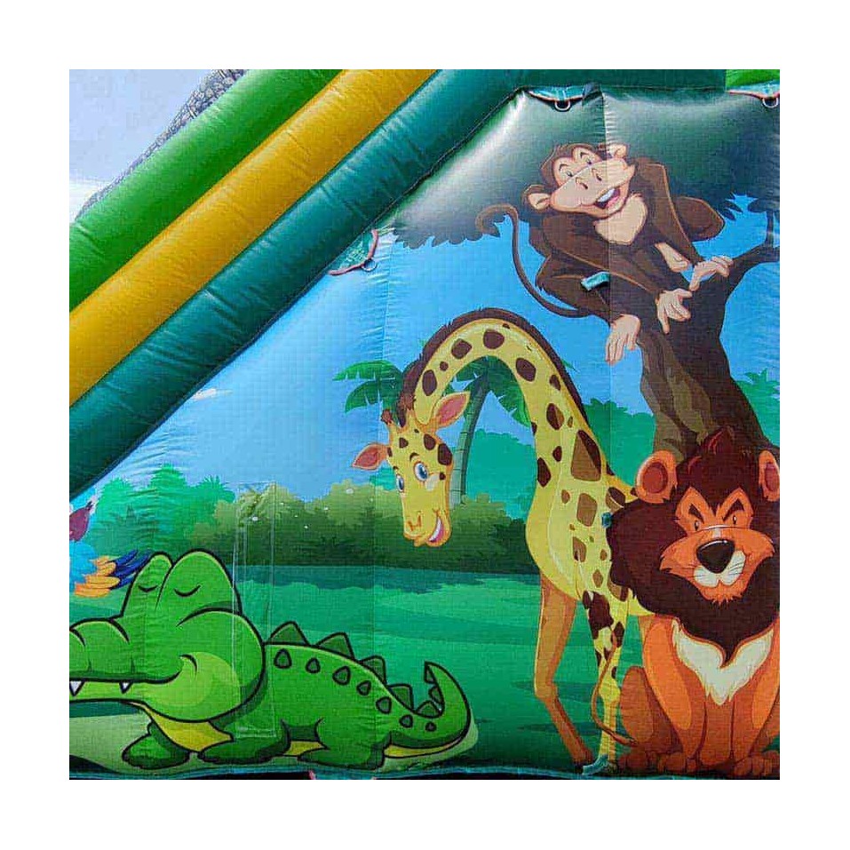Parco Acquatico Gonfiabile Usato Coccodrillo contro Dinosauro - 22037 - 5-cover