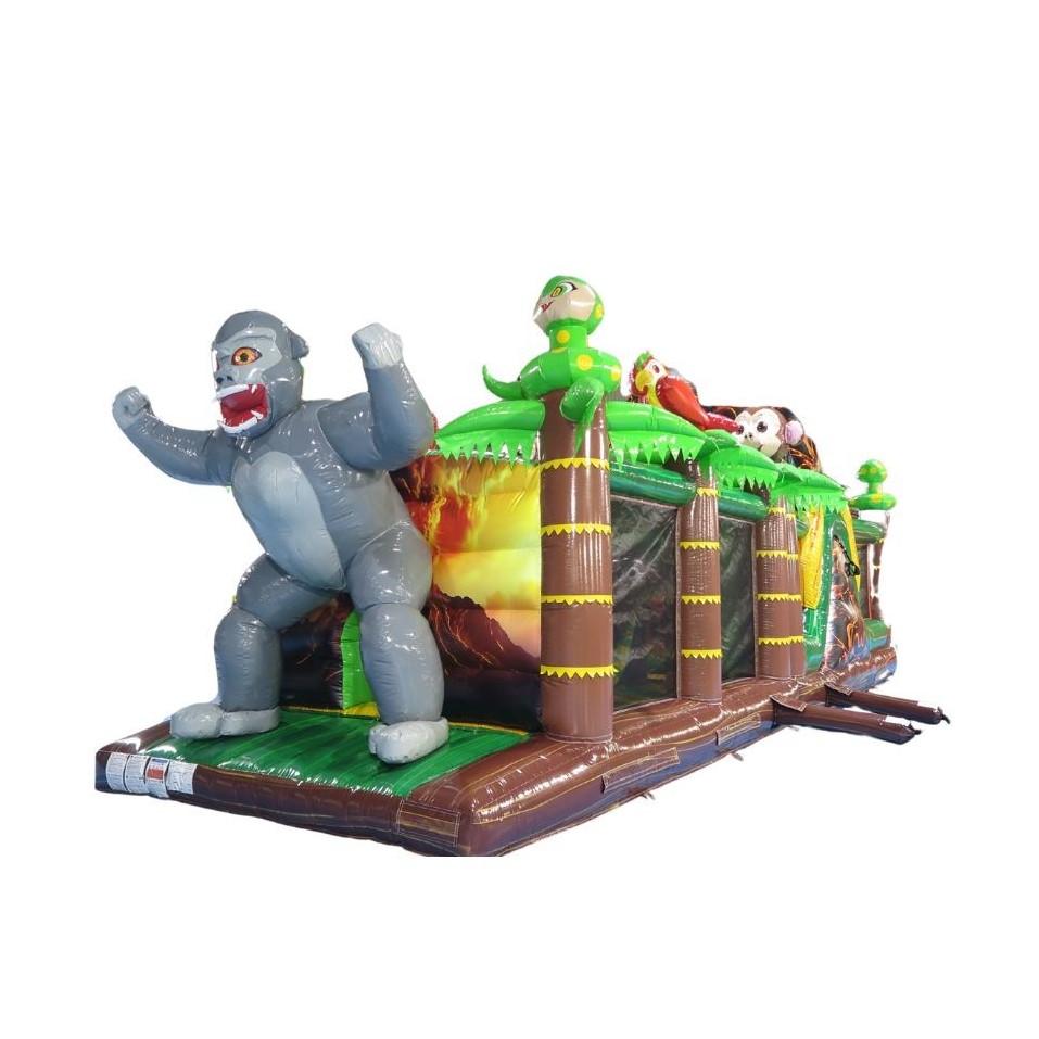 Percorso ad ostacoli gonfiabile Gorilla King 12M - 642